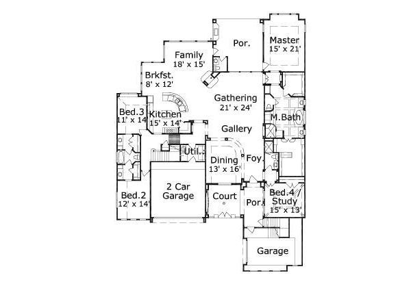 main floor house blueprint