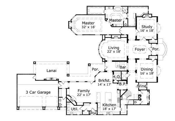 main floor house blueprint