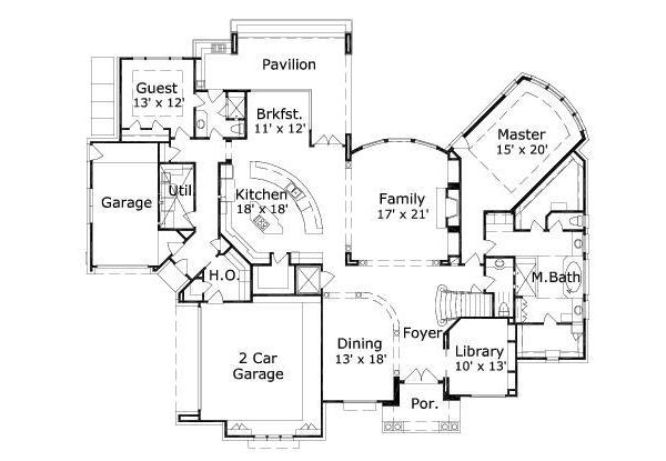 main floor house blueprint