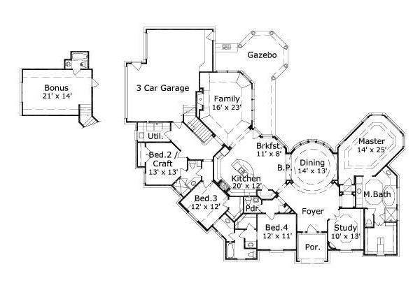 main floor house blueprint