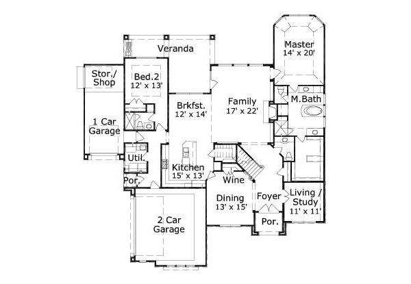 main floor house blueprint
