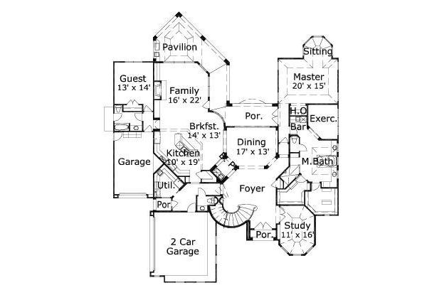 main floor house blueprint