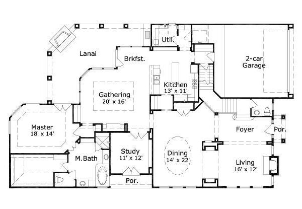 main floor house blueprint