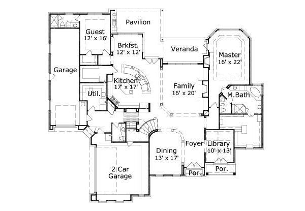main floor house blueprint