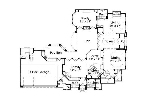 main floor house blueprint