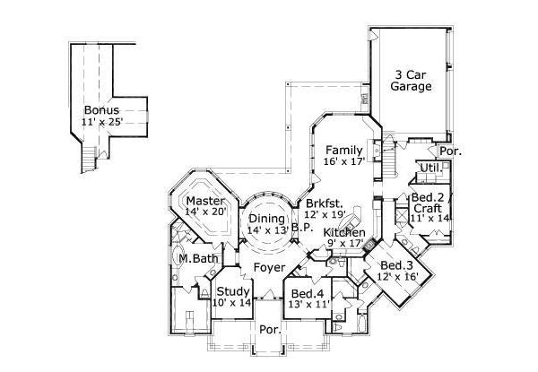 main floor house blueprint