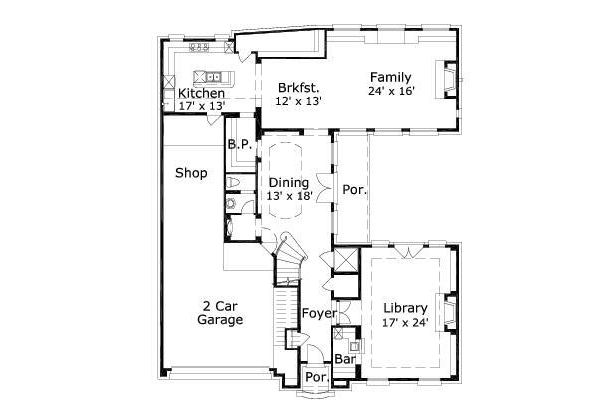 main floor house blueprint