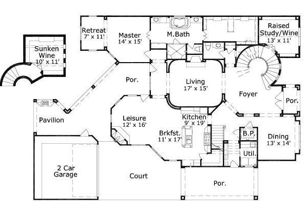 main floor house blueprint