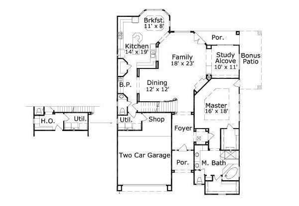 main floor house blueprint