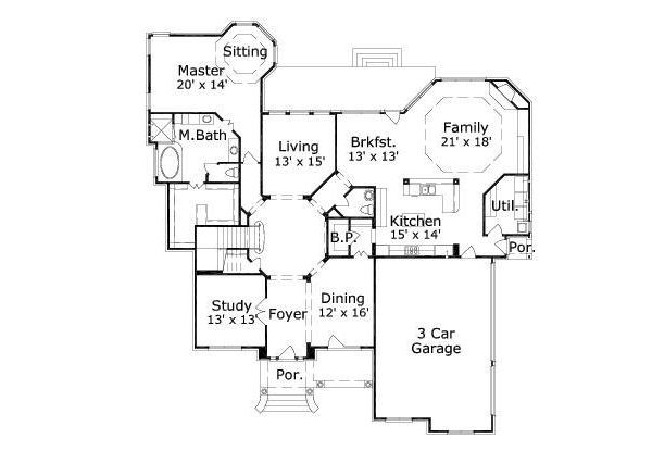 main floor house blueprint