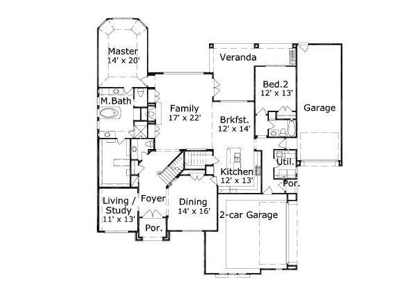 main floor house blueprint
