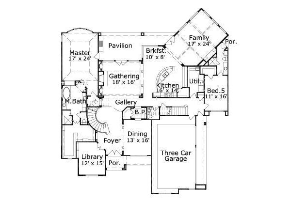 main floor house blueprint