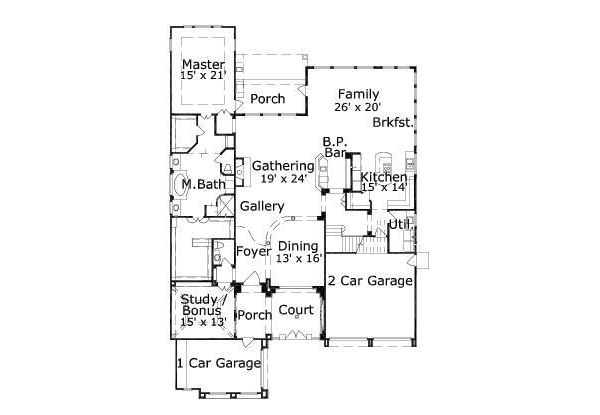 main floor house blueprint