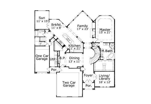 main floor house blueprint