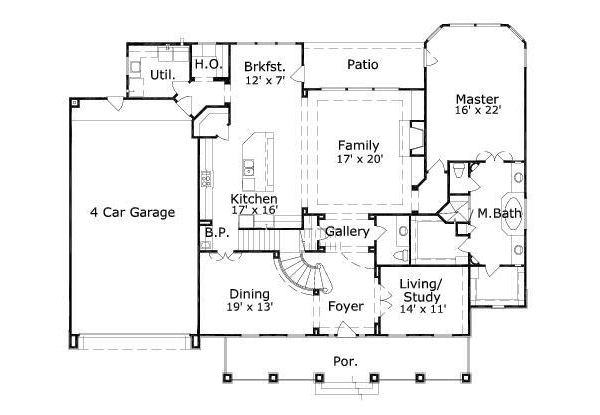 main floor house blueprint