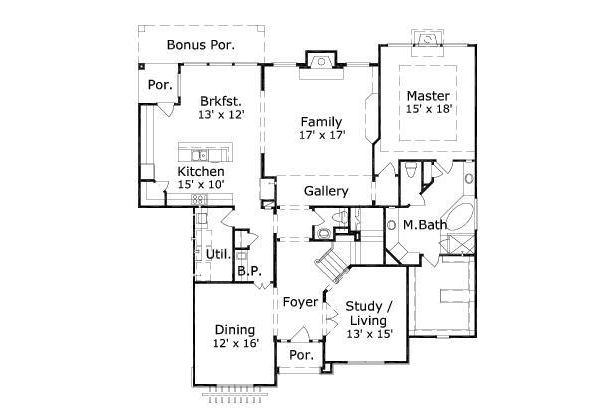 main floor house blueprint
