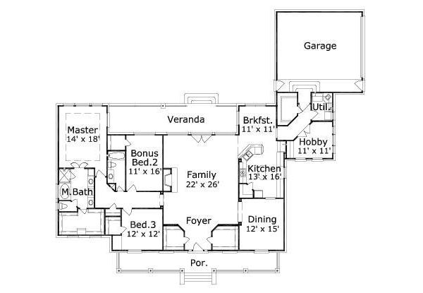 main floor house blueprint