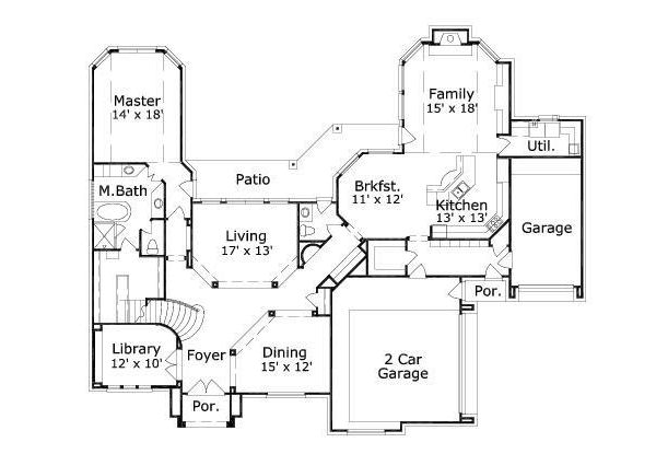 main floor house blueprint