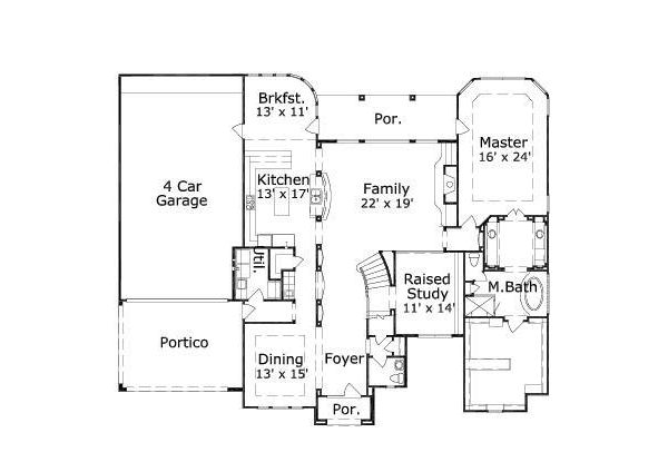 main floor house blueprint