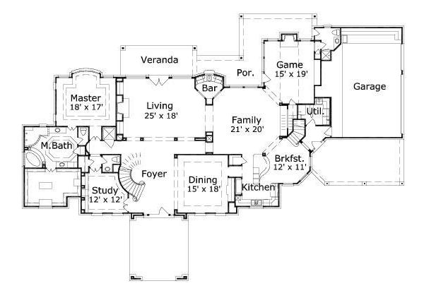 main floor house blueprint