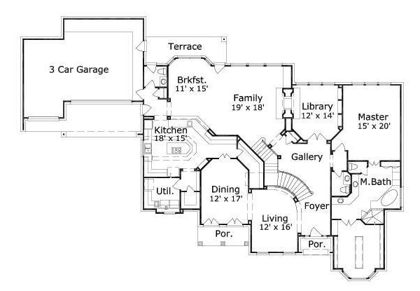 main floor house blueprint
