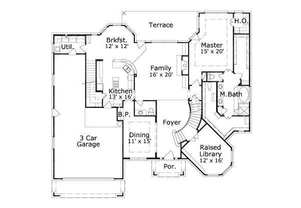 main floor house blueprint