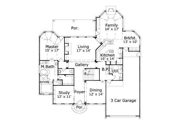 main floor house blueprint