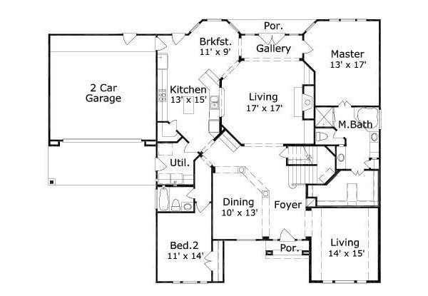 main floor house blueprint