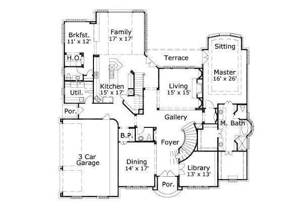 main floor house blueprint