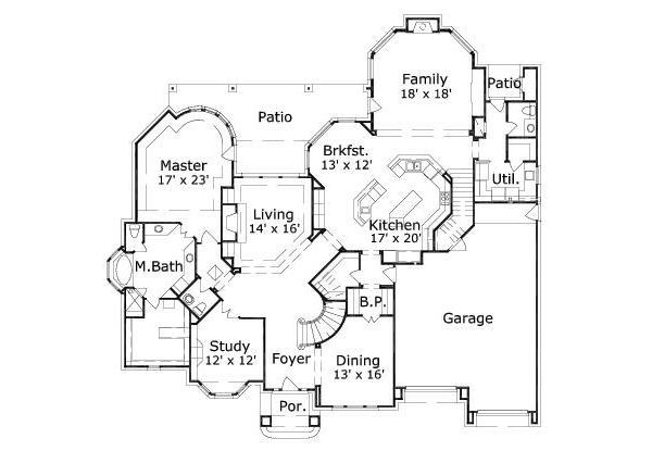 main floor house blueprint