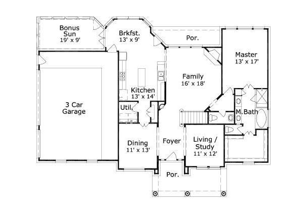 main floor house blueprint