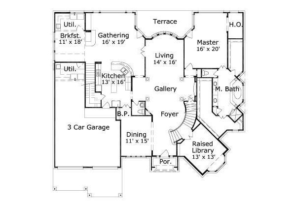 main floor house blueprint