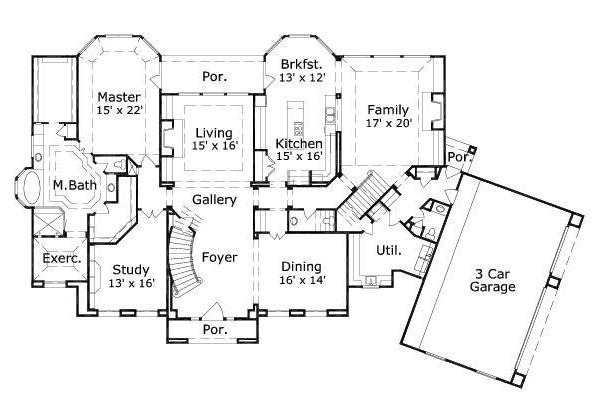 main floor house blueprint