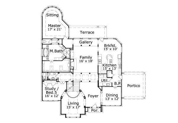 main floor house blueprint