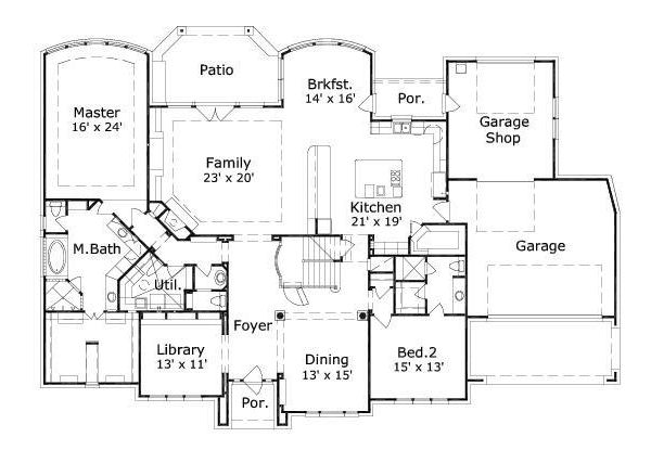 main floor house blueprint