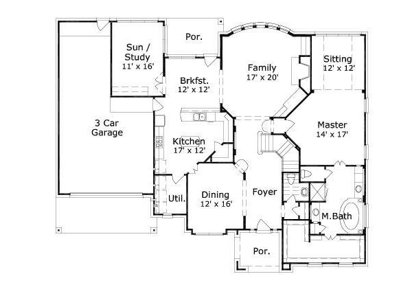 main floor house blueprint
