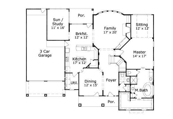 main floor house blueprint