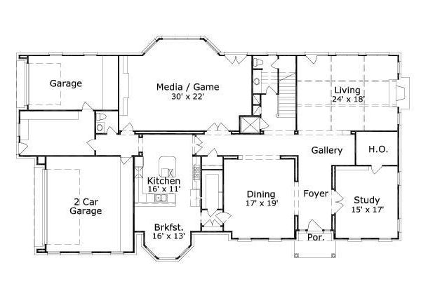 main floor house blueprint