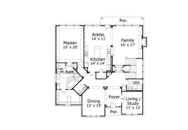 main floor house blueprint