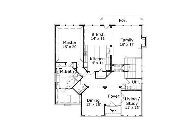 main floor house blueprint