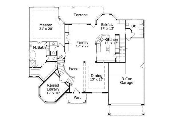 main floor house blueprint