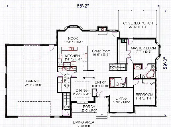 main floor house blueprint