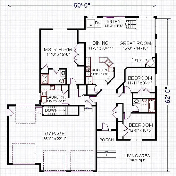 main floor house blueprint