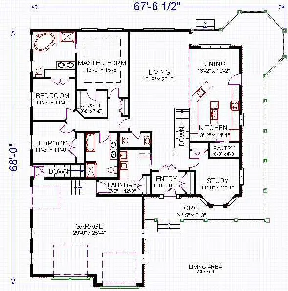 main floor house blueprint