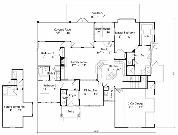 main floor house blueprint