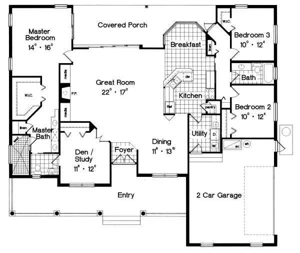 main floor house blueprint