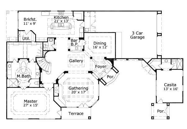 main floor house blueprint