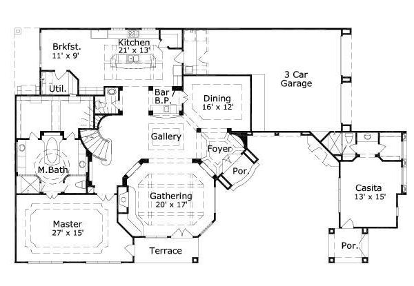 main floor house blueprint