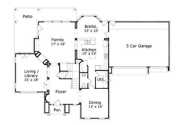 main floor house blueprint