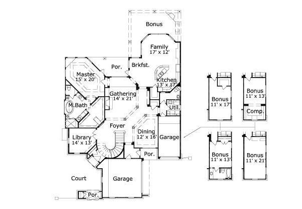 main floor house blueprint
